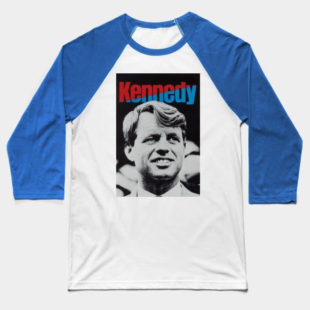 Robert F Kennedy 1968 Presidential Campaign Poster Design Baseball T-Shirt by Naves